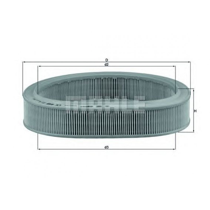 LX449 Фільтр повітря (MAHLE)