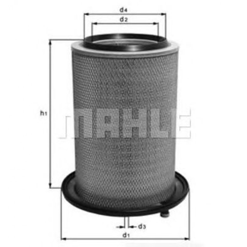 LX451 Фільтр повітря (MAHLE)
