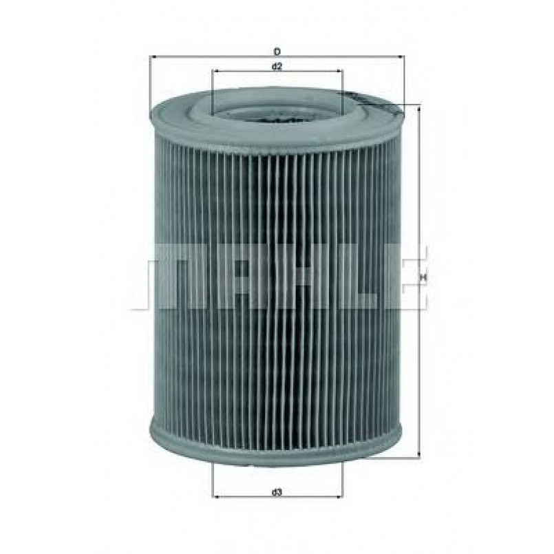 LX455 Фільтр повітря (MAHLE)