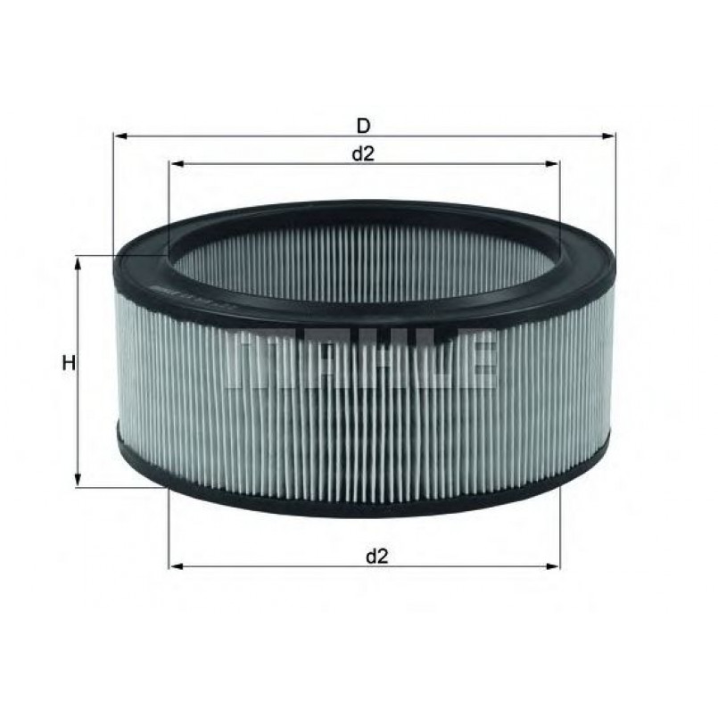 LX516 Фільтр повітря (MAHLE)