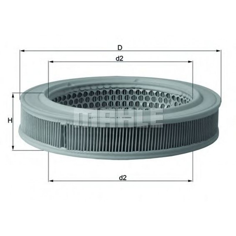 LX552 Фільтр повітря (MAHLE)