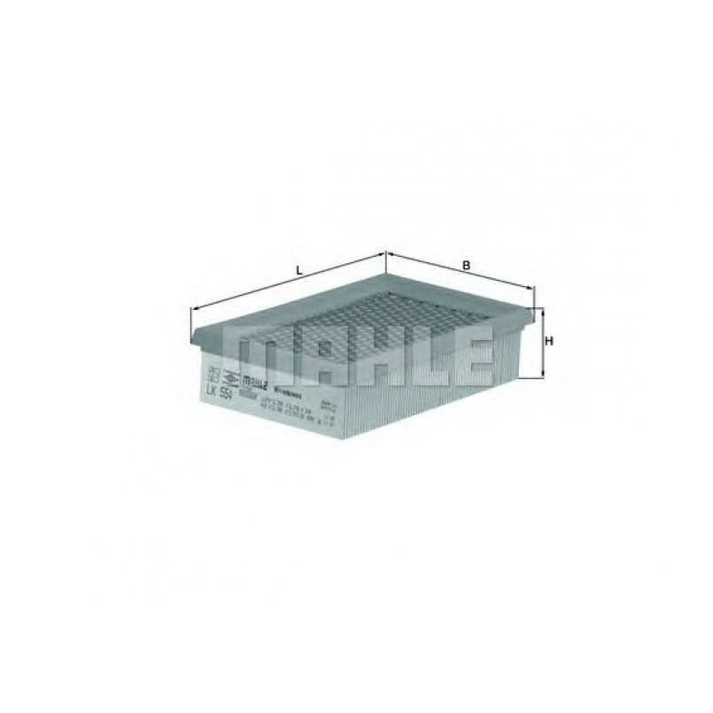 LX554 Фільтр повітря (MAHLE)