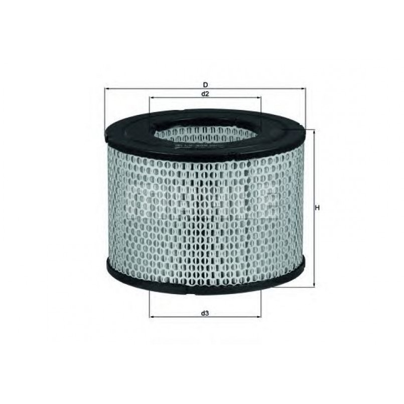 LX606 Фільтр повітря (MAHLE)