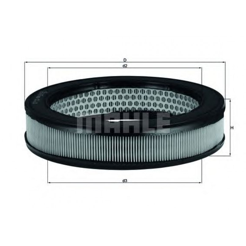LX67 Фільтр повітря (MAHLE)