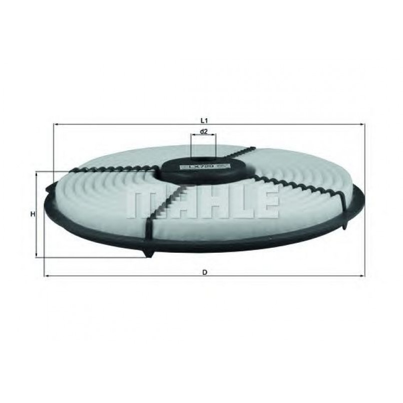 LX729 Фільтр повітря (MAHLE)