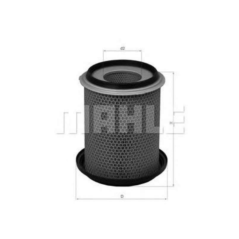 LX755 Фільтр повітря (MAHLE)