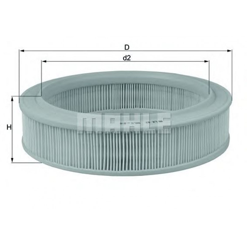 LX81 Фільтр повітря (MAHLE)