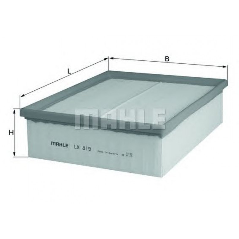LX819 Фільтр повітря (MAHLE)