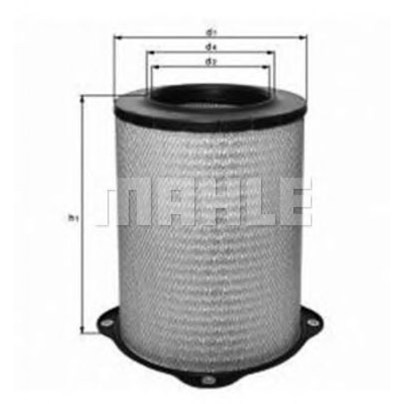 LX832 Фільтр повітря (MAHLE)