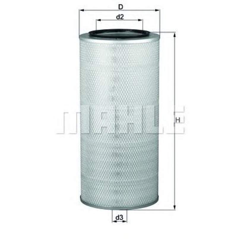 LX84 Фільтр повітря (MAHLE)