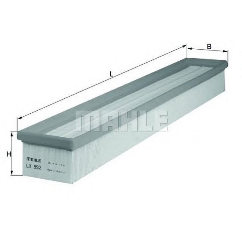 LX992 Фільтр повітря (MAHLE)