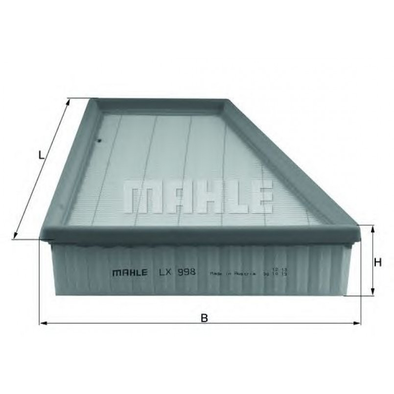 LX998 Фільтр повітря (MAHLE)