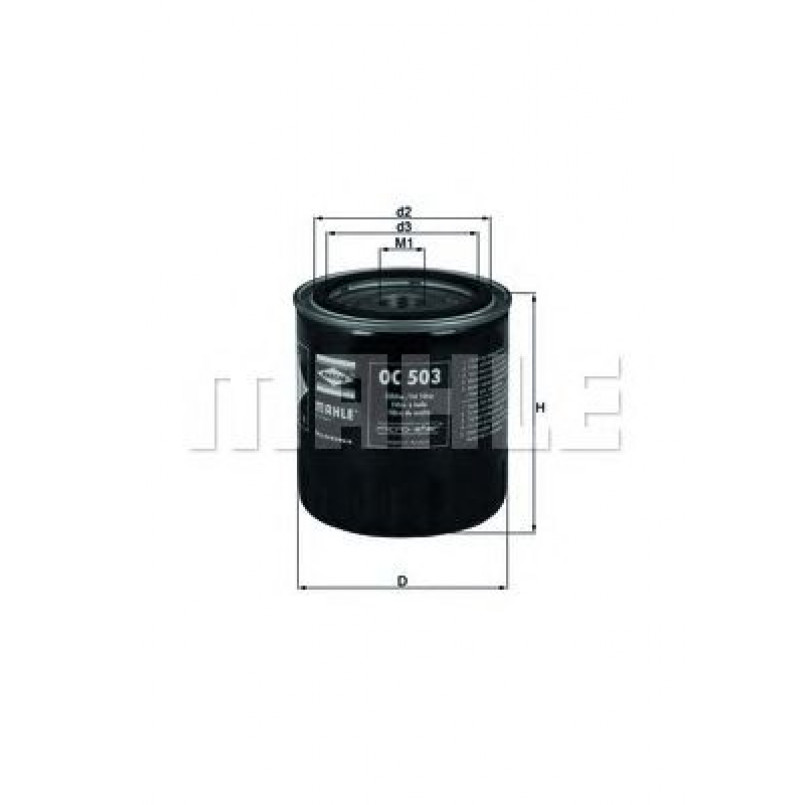 OC503 Фільтр масла (MAHLE)