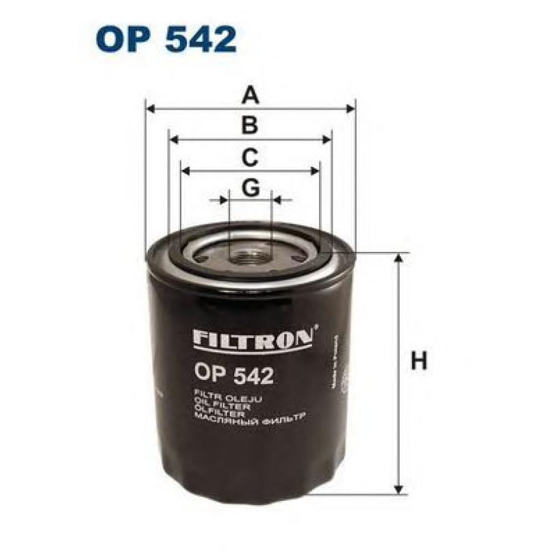 FILTRON OP542 Фільтр масла