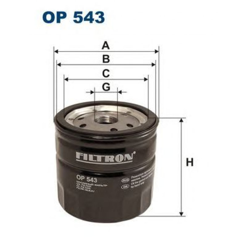 FILTRON OP543 Фільтр масла