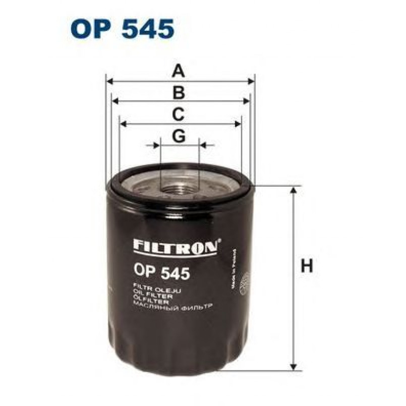 FILTRON OP545 Фільтр масла