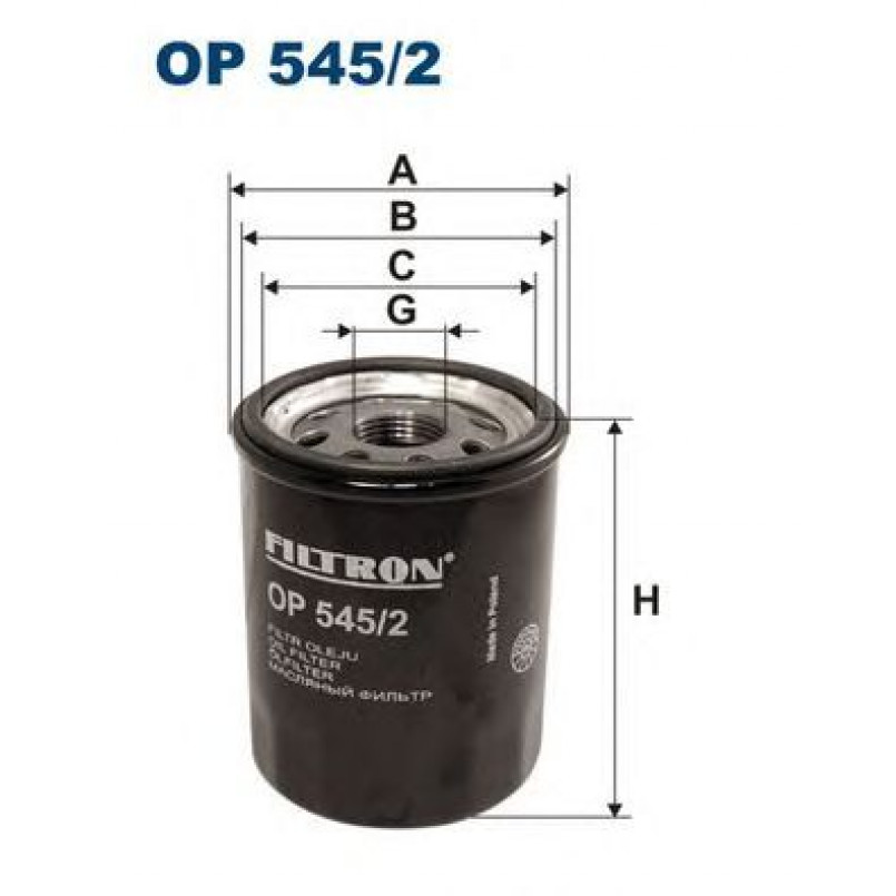 FILTRON OP545/2 Фільтр масла