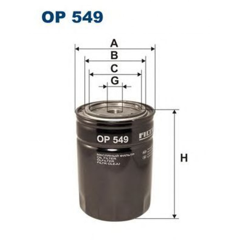 FILTRON OP549 Фільтр масла
