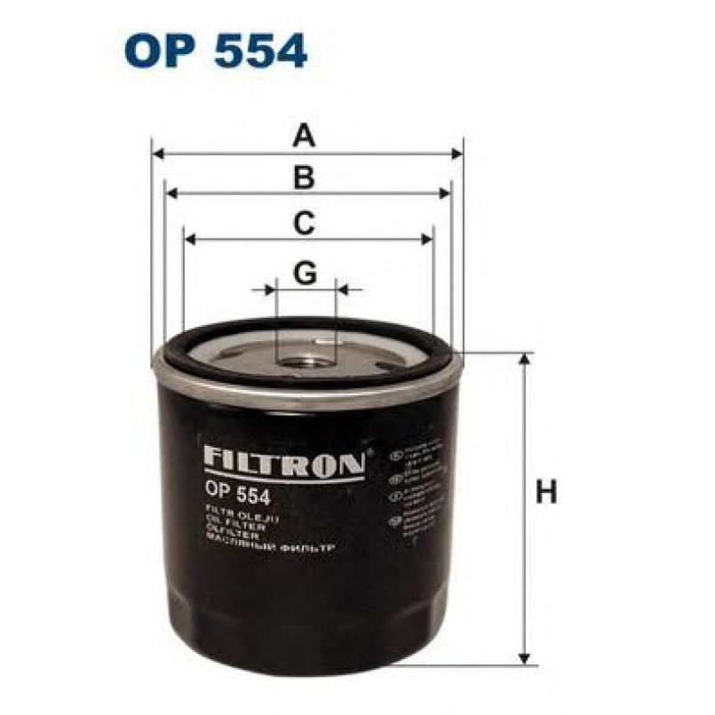 FILTRON OP554 Фільтр масла