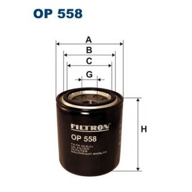 FILTRON OP558 Фільтр масла