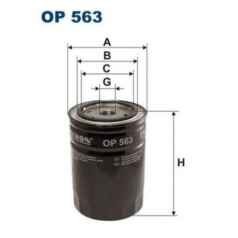 FILTRON OP563 Фільтр масла