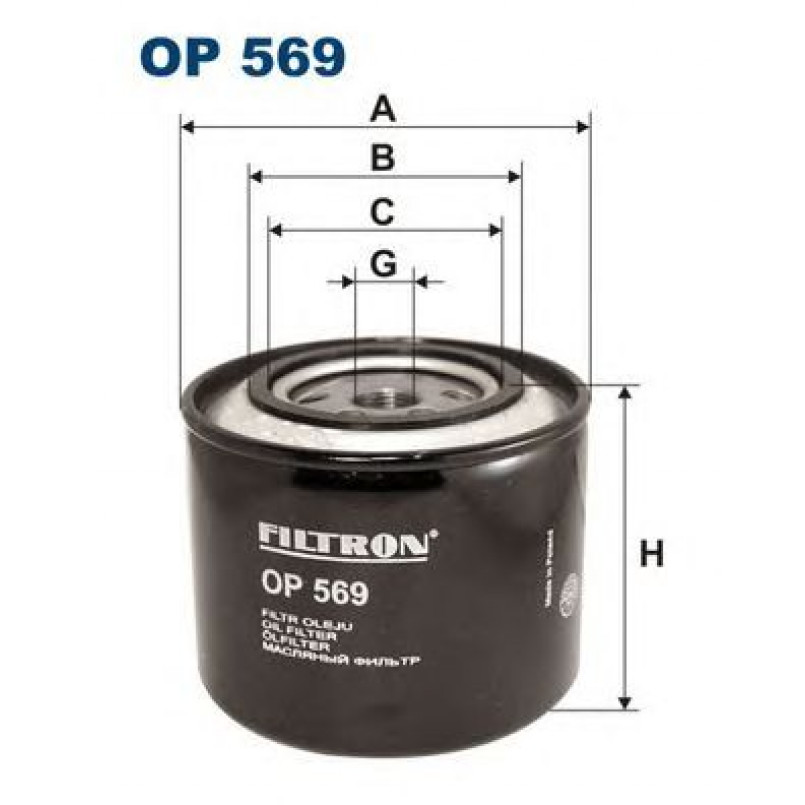 FILTRON OP569 Фільтр масла