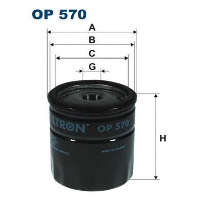 FILTRON OP570 Фільтр масла