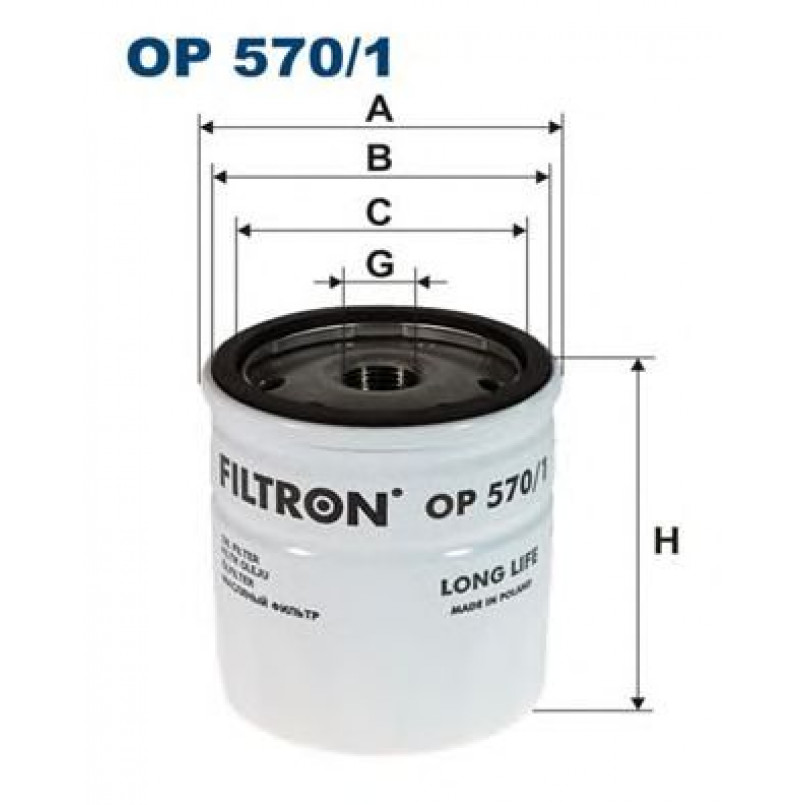 FILTRON OP570/1 Фільтр масла