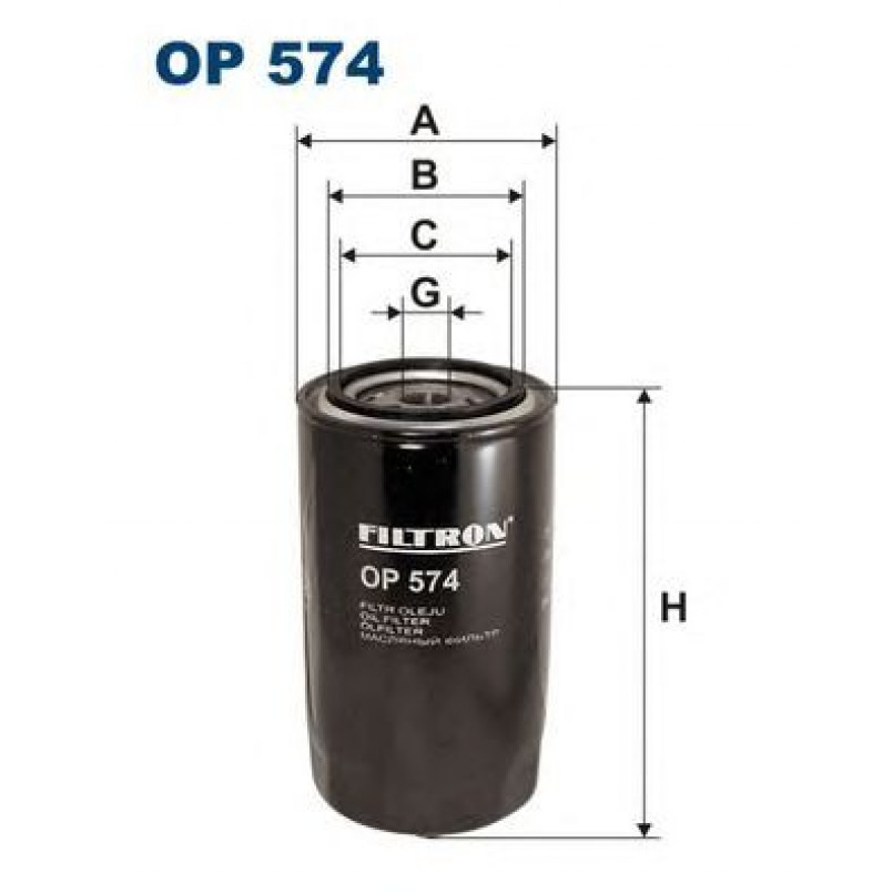 FILTRON OP574 Фільтр масла