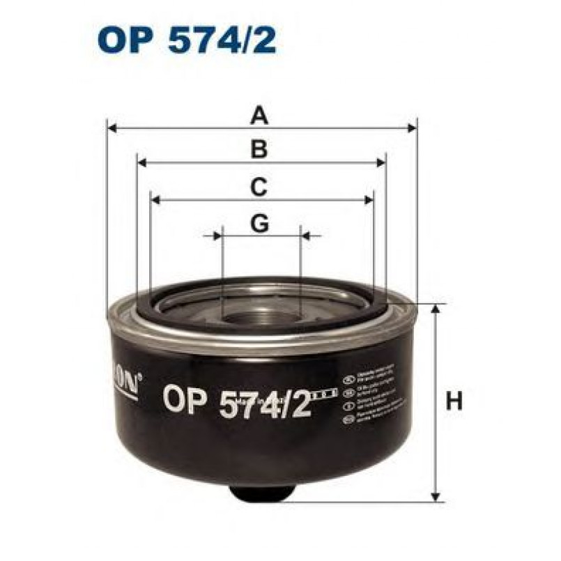 FILTRON OP574/2 Фільтр масла