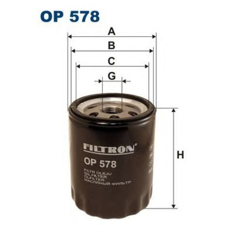 FILTRON OP578 Фільтр масла