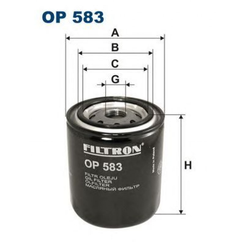 FILTRON OP583 Фільтр масла
