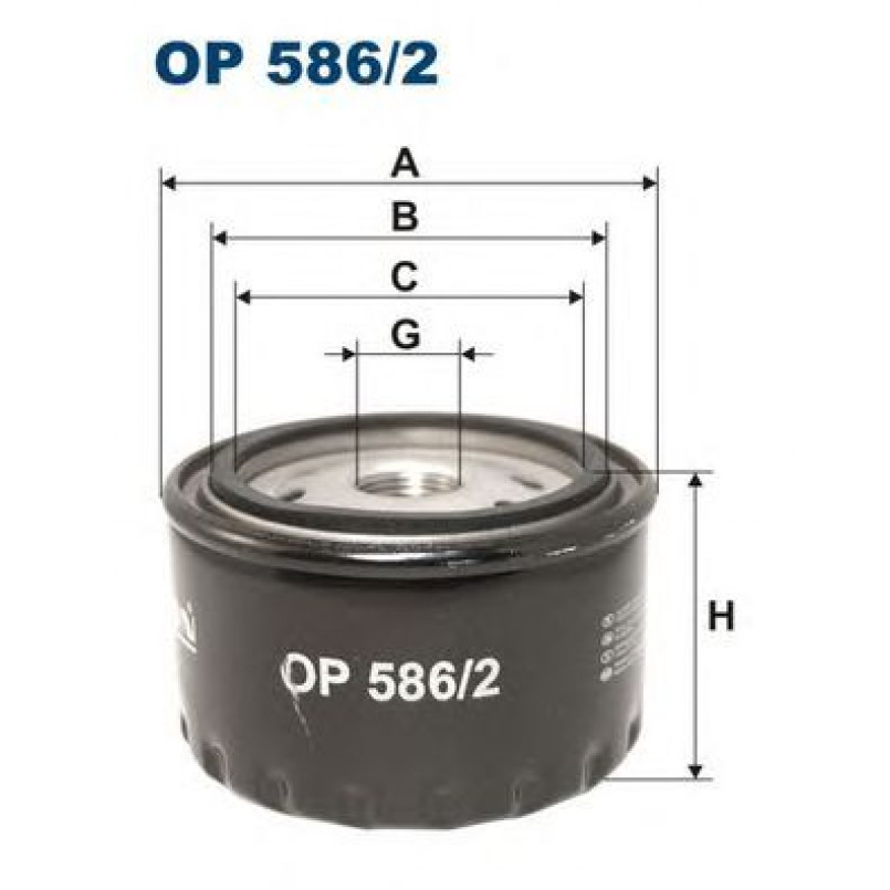 FILTRON OP586/2 Фільтр масла
