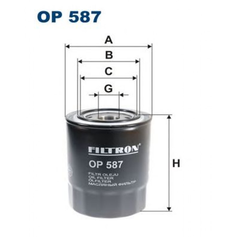 FILTRON OP587 Фільтр масла