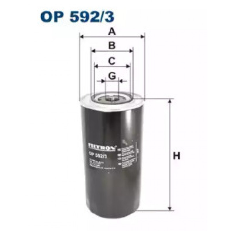 FILTRON OP592/3 Фільтр масла