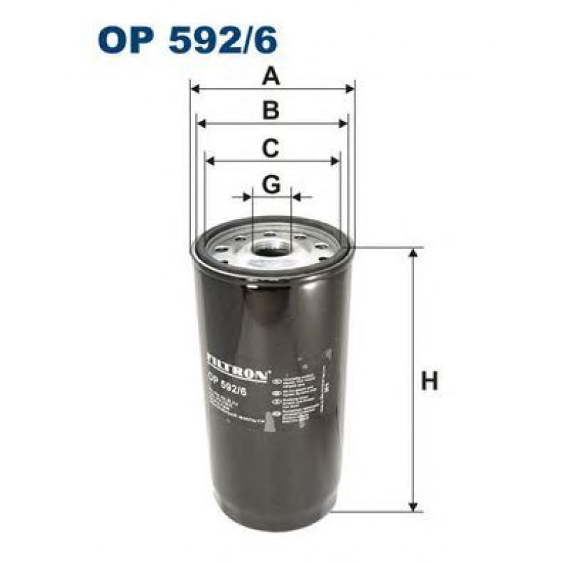 FILTRON OP592/6 Фільтр масла