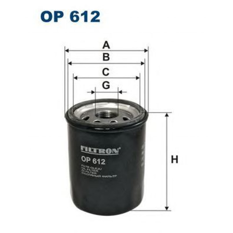 FILTRON OP612 Фільтр масла