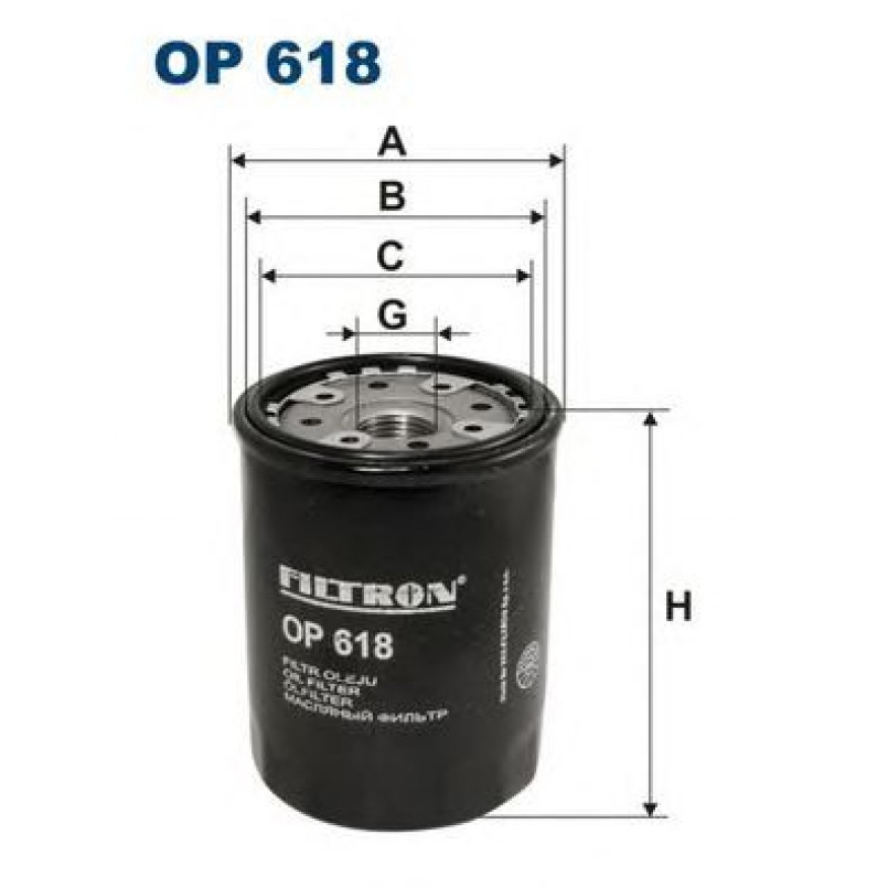 FILTRON OP618 Фільтр масла