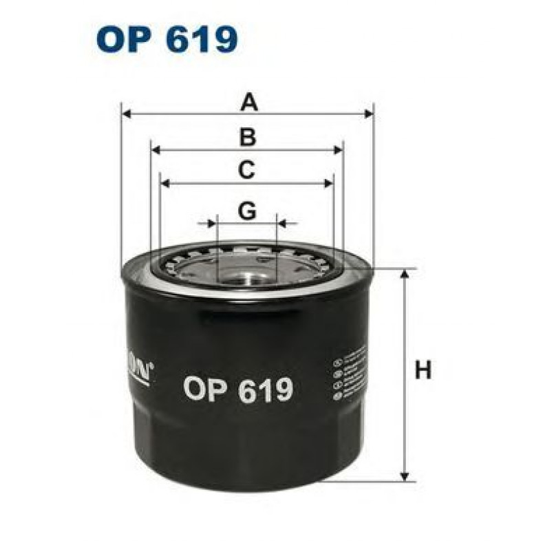 FILTRON OP619 Фільтр масла