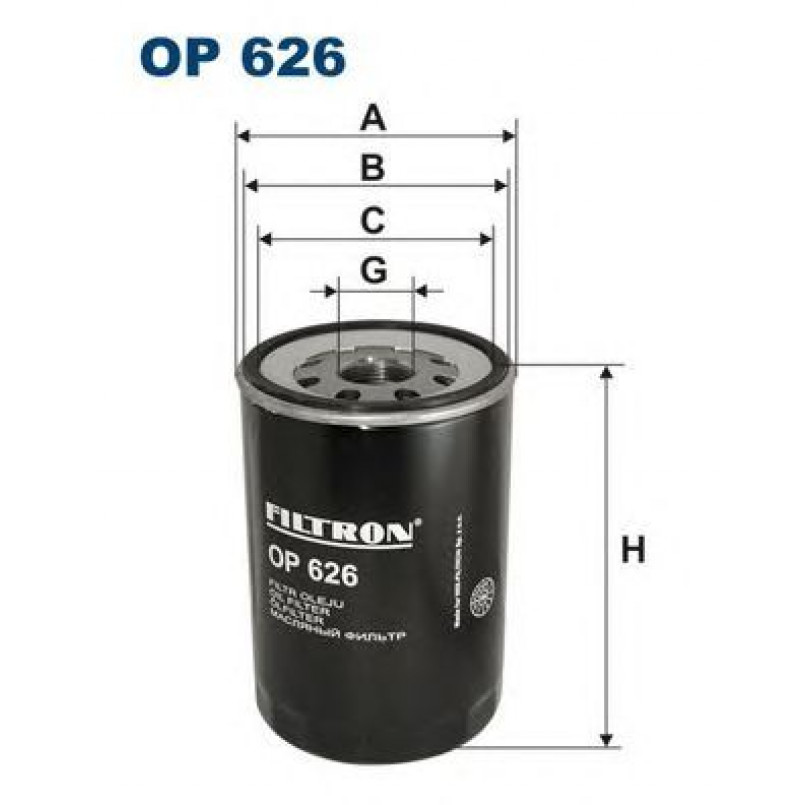 FILTRON OP626 Фільтр масла