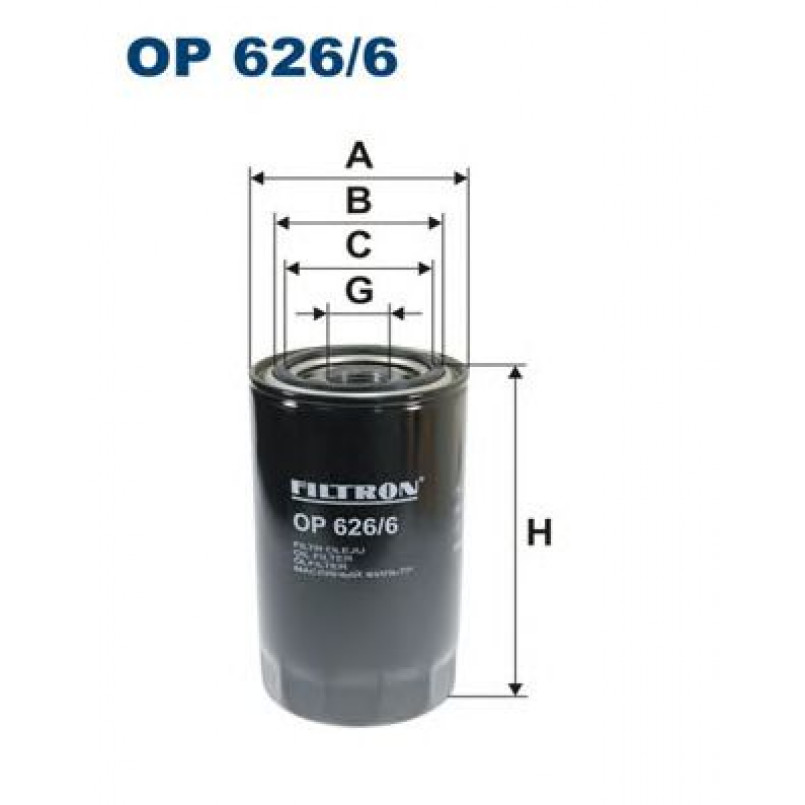 FILTRON OP626/6 Фільтр масла