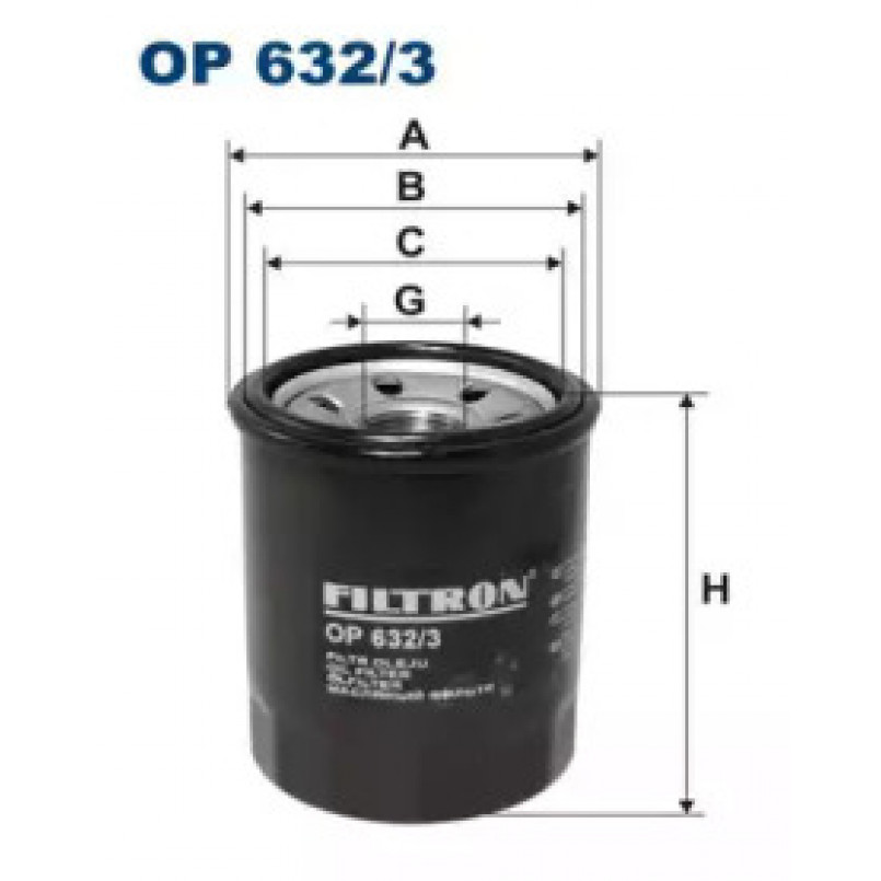 FILTRON OP632/3 Фільтр масла