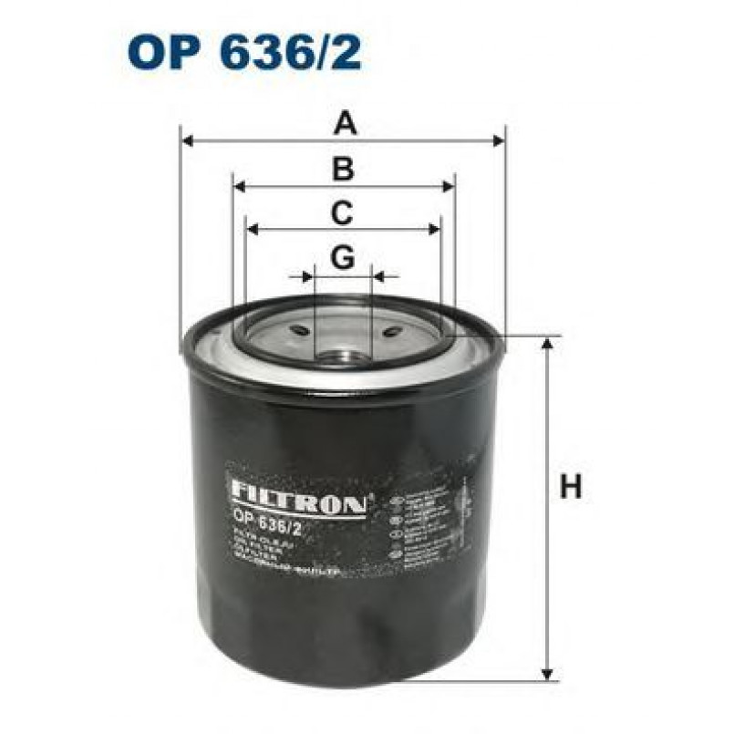 FILTRON OP636/2 Фільтр масла