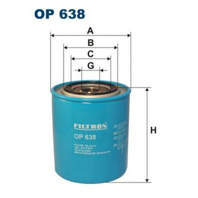 FILTRON OP638 Фільтр масла