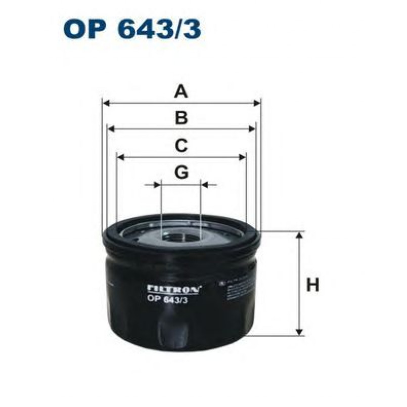 FILTRON OP643/3 Фільтр масла