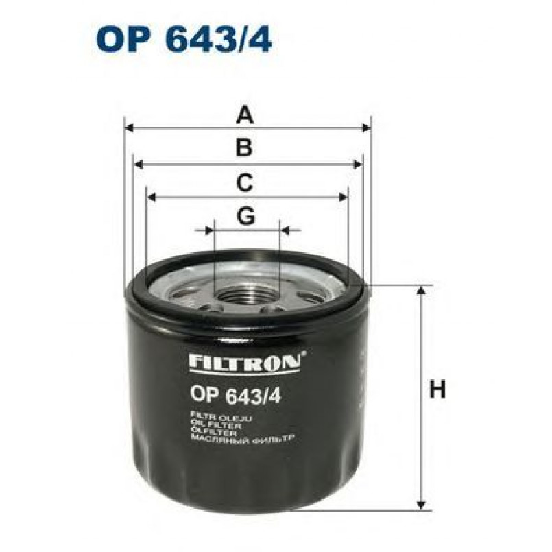 FILTRON OP643/4 Фільтр масла