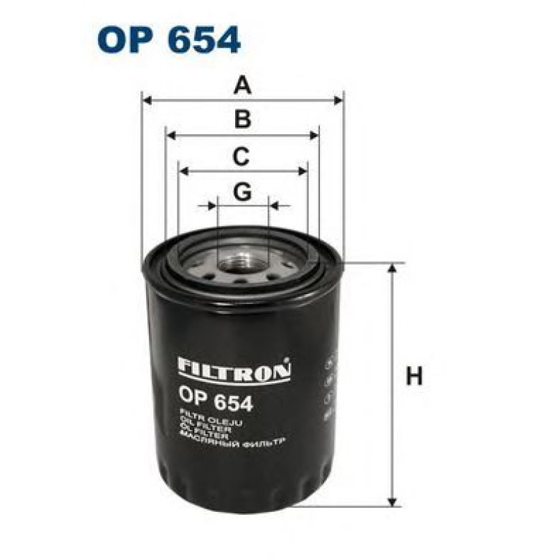 FILTRON OP654 Фільтр масла