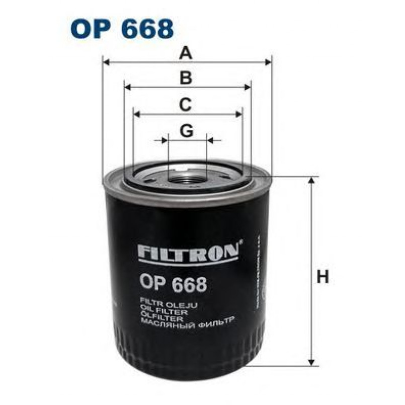 FILTRON OP668 Фільтр масла