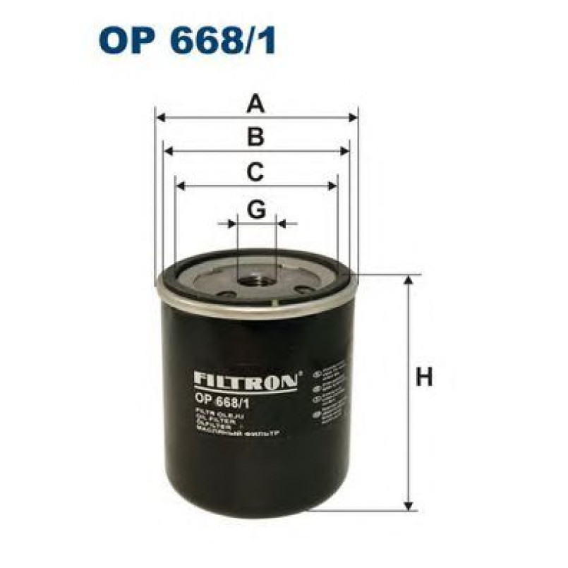 FILTRON OP668/1 Фільтр масла