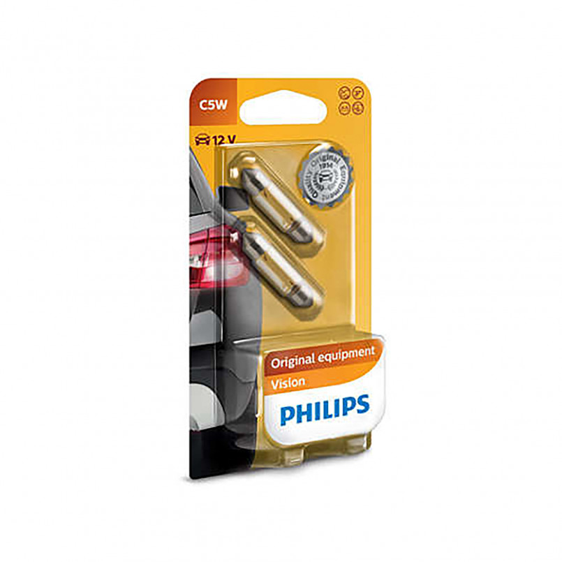 12844B2 (PHILIPS) C5W 12V 5W SV8,5, Blst. 2 pc.